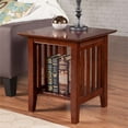 thumbnail image 1 of AFI Mission Solid Wood Contemporary End Table in Walnut, 1 of 4