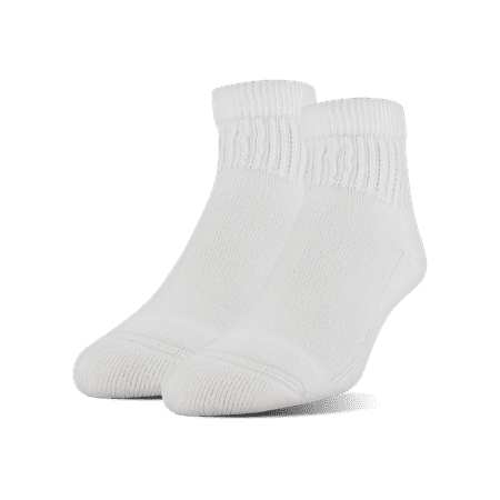 MediPeds Diabetic CoolMax Quarter Socks, Medium, 2