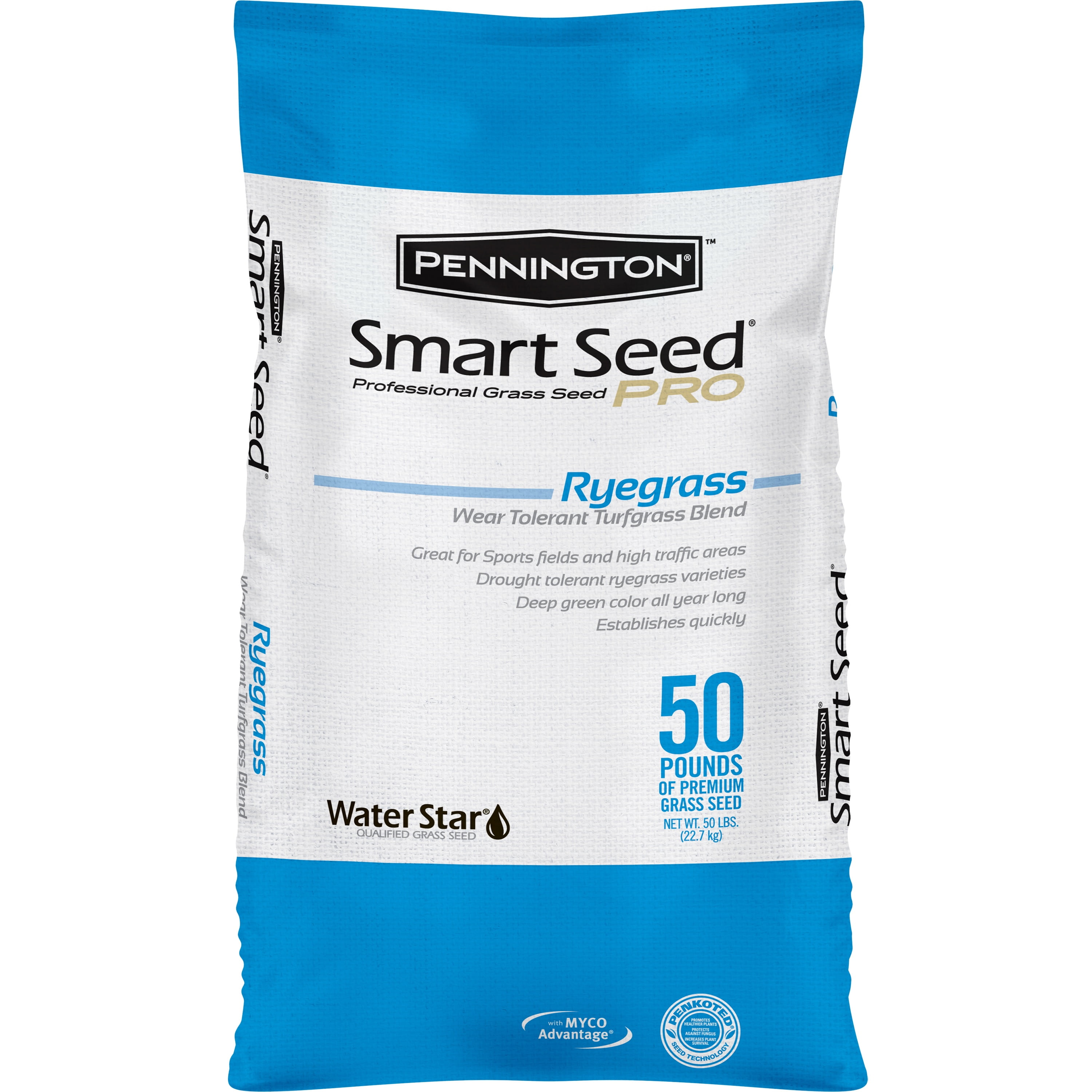 Pennington Smart Seed Professional Perennial Rye Blend Grass Seed 50 lb