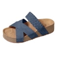 thumbnail image 6 of Dakaela Womens Sandals Memory Foam Platform Chunky Mules Summer Slip on Shoes Beach Slides Slippers, 6 of 7