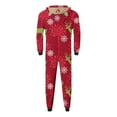 thumbnail image 4 of Odeerbi Matching Family Christmas Pajamas Sets Parent-Child Warm Hooded Jumpsuit Set Xmas Printed Home Wear Loungewear Sleepwear Jammies for Dad, 4 of 4