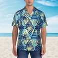 thumbnail image 4 of Balery Hawaiian Style Print Men's Hawaiian Shirts Short Sleeve Beach Shirt Relaxed Fit Vacation Button Down Shirts-3X-Large, 4 of 9