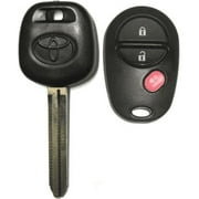 Toyota Transponder Chip Key 44D Dot + 3 Button Remote + Programming Tool VLS