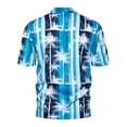 thumbnail image 4 of LYXSSBYX Big and Tall Mens Shirts Short Sleeves Clearance Men's Hawaiian Print Lapel Short Sleeve Shirt, 4 of 7