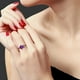 thumbnail image 3 of Anillo de moda con piedras preciosas, anillo chapado en oro, anillo con piedras preciosas de colores, 3 of 8