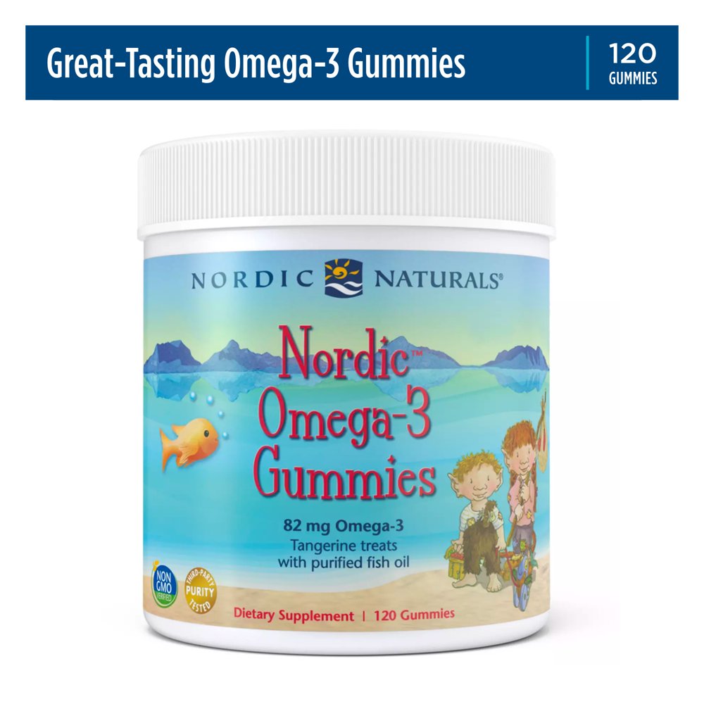 Nordic Naturals Nordic Omega3 Gummies for Kids, 82 Mg