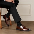 thumbnail image 3 of Men's Dress Socks, 6-Pair Classic Men's Formal Socks, Premium Dress Socks For Men for Business, Office & Casual Wear, Breathable Soft Cotton Blend, 3 of 6