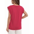 thumbnail image 3 of MOYIKO Womens Summer Tops Casual Loose Fit Cap Sleeve T Shirts Basic Crewneck Tank Tops Trendy Plain Womens Clothes Tee, 3 of 7