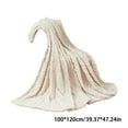 thumbnail image 3 of Super Soft Fleece Throw Blanket 100x120cm, Heavyweight Plush Velvet Blanket with Embossed Texture and Durable Stitching – Cozy Couch Cover for Bed, Outdoor Use and Home Decor Accent, 3 of 4