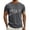 Grey, variant on French Printed Short Sleeve T Shirt Casual Summer Top Mens Compression Cold Gear