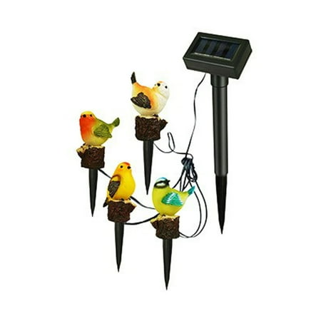 

Egmy Solar Outdoor Lamp Simulation Birds Lamp String Home Garden Courtyard Balcony Decoration Arrangement Black One Size