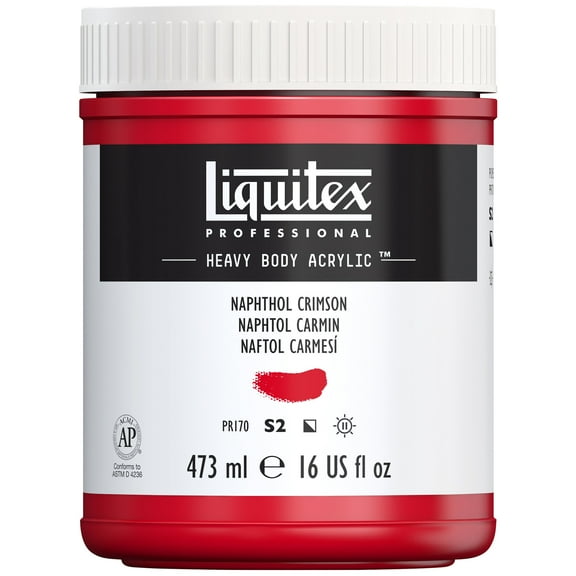 Liquitex Professional Heavy Body Acrylic Color, 16 oz., Naphthol Crimson