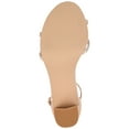thumbnail image 6 of Journee Womens Denali Rhinestone Detail Block Heel Sandals, 6 of 10