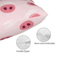 thumbnail image 5 of Cauagu Cute Pig Nose Print Pillow Covers with Envelope Closure,1PC Pillow Cases Decorative Pillow Case for Bed & Couch, Pillows Not Included-20"x30", 5 of 6