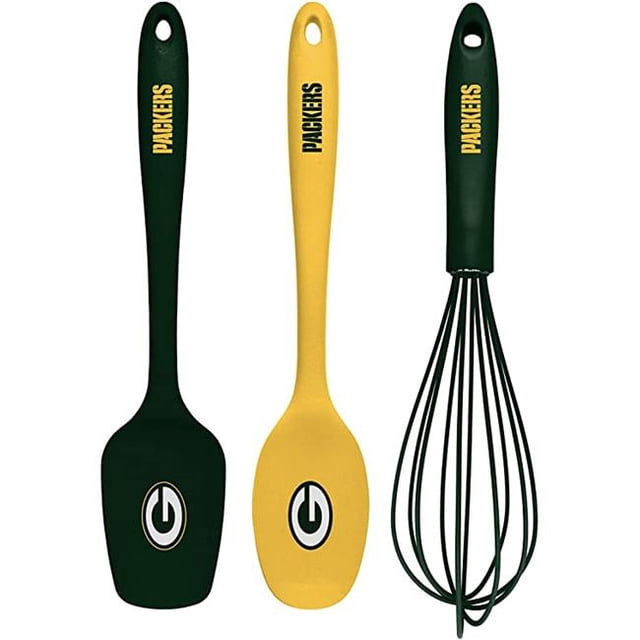 Collection KUSNFL1201 NFL Green Bay Packers Kitchen Utensil Set - 3 Piece