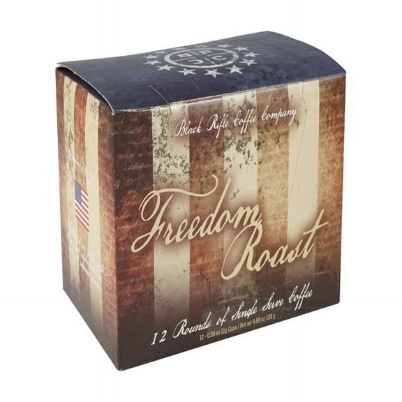 Black Rifle Coffee Rounds (Freedom Blend (Medium Roast), 12 Count)