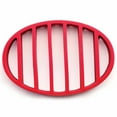 thumbnail image 3 of Inteprter Bandeja antideslizante de silicona para parrilla de barbacoa, estantes reutilizables, cojín ovalado rojo para pavo, rejilla para asar, Herramientas y accesorios para hornear, 3 of 6