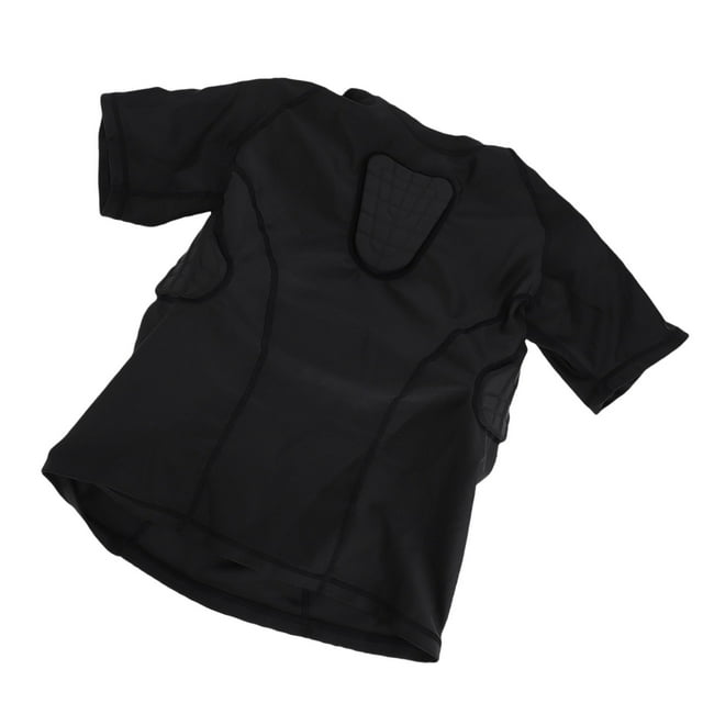 Kids Padded Shirts,Chest and Rib Protector T Shirt Youth Protective Gear for Football Rugby Basketball
