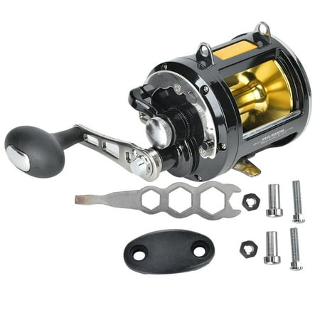 Portable All-Metal Boat Trolling Sea Fishing Reel with Iron Plate Design for Enhanced Durability and Smooth Performance
