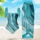thumbnail image 2 of Traje De Baño Damas 2 piezas de traje de baño de playa para mujer con cordones y vestido para deportes acuáticos (M azul lago), 2 of 7