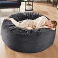 thumbnail image 2 of Puf Codi Big Giant con relleno, 150 cm, color gris antracita, 2 of 7