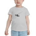 thumbnail image 2 of French Bulldog Sleeping Funny Toddler T Shirts for Boys Girls (Gray, 4T), 2 of 5