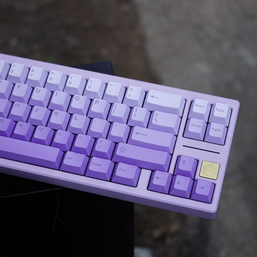 125PCS Dye-Subbed Color Keycaps for Gaming and Mechanical Keyboards Side or Top Engraving Option