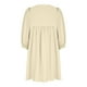 thumbnail image 5 of Puntoco Vestido De Manga Corta Con Cuello En V, Vestido Sexy De Color Sólido Para Mujer, Vestido De Manga Media Con Cuello En V, Color Beige Xl, 5 of 6