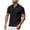 Black, variant on WQQZJJ Men's Polo Shirt Tops Fashion Casual Solid Color Shirts Button Loose Lapel Short Sleeve Tops