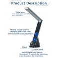 thumbnail image 3 of Smart Desk Lamp LED Desk Lamp 7 In 1 Wireless Charger Bracket Station USB Charging Port With Wireless Charger Digital Clock Display Alarm Foldable Dimmable Touch 3 Light Modes Compatible With IWatch,, 3 of 4