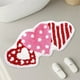 thumbnail image 1 of Valentine's Day Doormat, Heart Shape Rug, Polyester Floor Mat for Entryway, Bathroom, Non-Slip Back, 40x60cm, 1 Mat, 1 of 6
