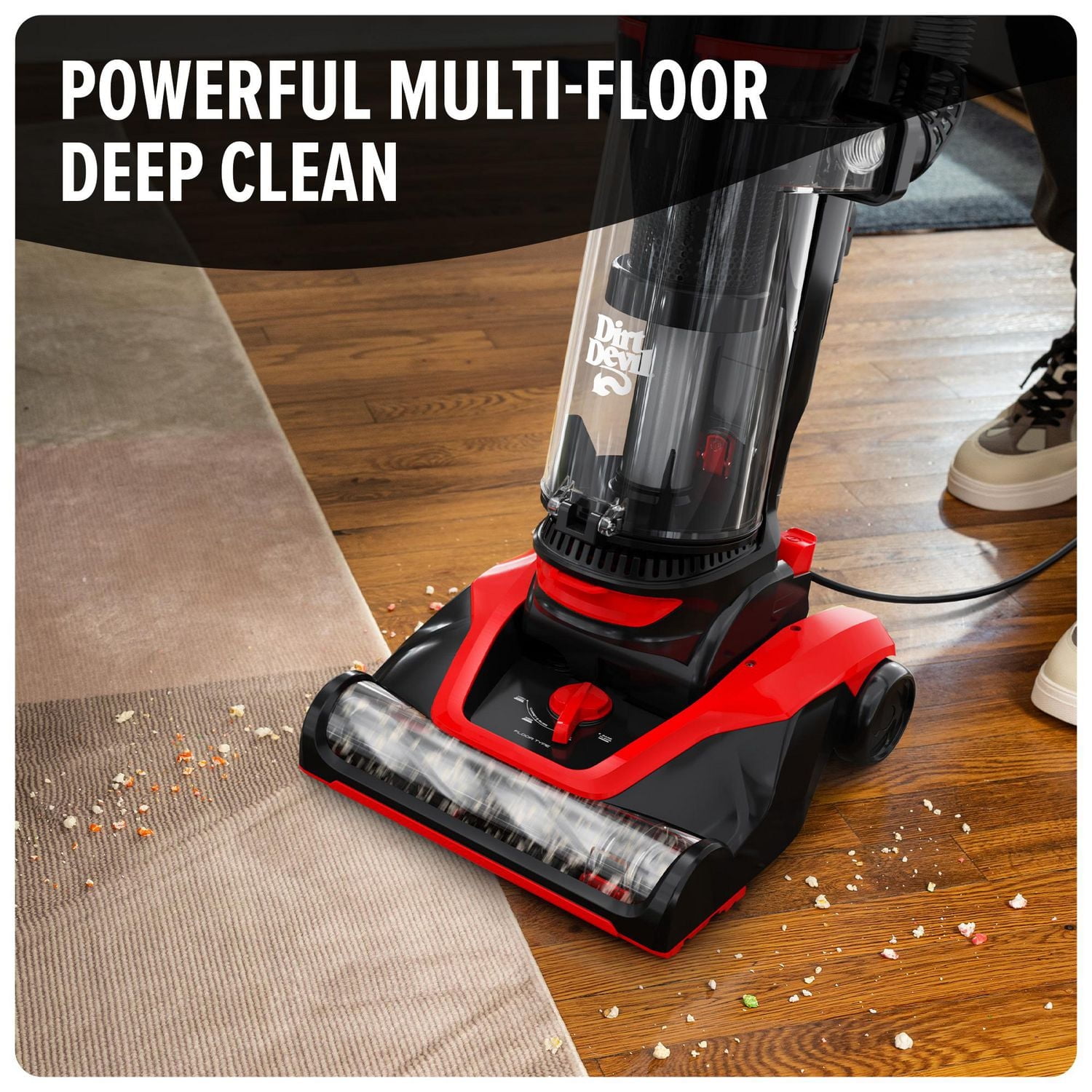 DIRT DEVIL Multi-Surface Extended Reach+ Upright Vacuum