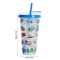 thumbnail image 3 of MOQIN Color Changing Cups with lids and straws, 24 oz Plastic Cups with Lids and Straws, Halloween Cups, Reusable Plastic Tumblers for Kids and Adults, Cute Cups for Ice Drink, 3 of 4