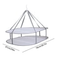 thumbnail image 3 of EGNMCR Storage Bins, Storage Containers Home Clothes Drying Basket Breathable Mesh Storage Basket Windproof Clothes Drying Basket Deformation Balcony Clothes Drying Basket Cloth drying basket, 3 of 6