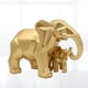 thumbnail image 4 of GOOHOCHY Adorno de resina con forma de elefante, escultura de escritorio para el hogar, la oficina y el jardín (dorado), 4 of 7