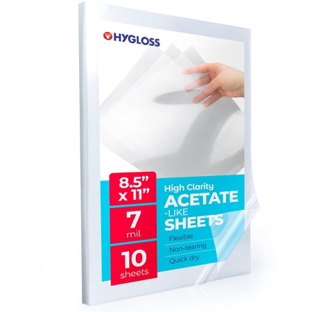 Hygloss Acetate Sheets 10/Pkg-8.5"X11"