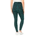 thumbnail image 2 of Woman Within Plus Size Tall Stretch-Cotton Knit Pull-On Printed Pocket Leggings, 2 of 4
