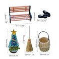 thumbnail image 1 of Decoraciones de escena de casa de muñecas, casa de muñecas de Navidad, adorno para el hogar en miniatura, juego en miniatura de casa de muñecas de Navidad probado y confiable, 1 of 8