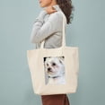 thumbnail image 3 of CafePress - Maltese / Maltese Mix Tote Bag - Unisex Canvas Tote Bag, Beige, 1-Piece, 3 of 7