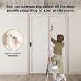 thumbnail image 6 of 72" x 80" Height Sliding Closet Door - 1 Panle Design for Closet Door Hardware kit including, Black Handles, 6 of 8