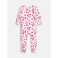 thumbnail image 2 of Strawberry Shortcake Baby Girls Sleep & Play Footed Pajamas, One Piece, Sizes NB-6/9M, 2 of 4