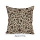 thumbnail image 3 of Funda de terciopelo con estampado floral abstracto, cojín de estilo artístico decorativo para cama y sofá; funda de almohada cuadrada con estampado floral en color beige, 3 of 4