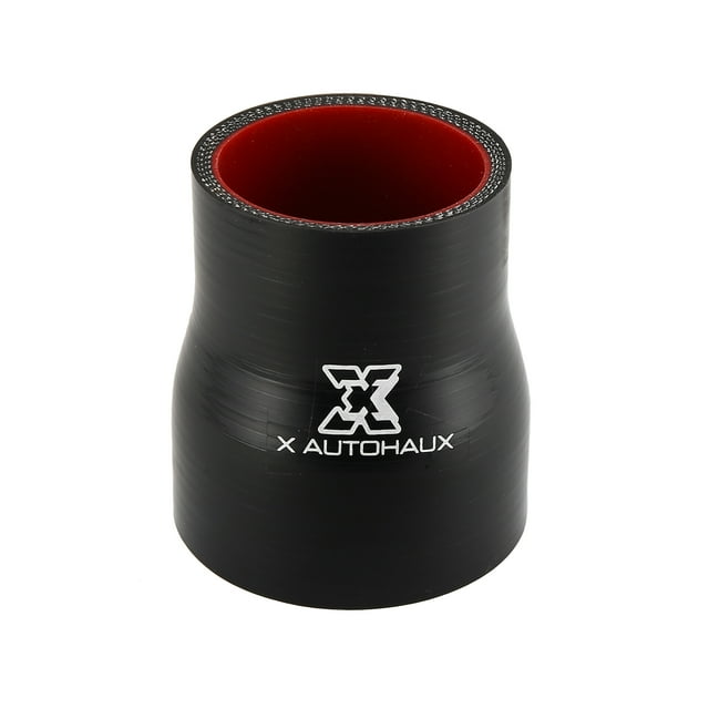 51-63mm 2"-2.48" ID Recto Siliciona Manguera Tubo Negro Rojo para Coche