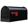 thumbnail image 1 of Elite Post Mailbox, Black Galvanized, 8.75 X 6.75 X 19", Solar, E1100B00, 1 of 4