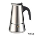 thumbnail image 2 of Cafetière Espresso Polyvalente en Aluminium/acier Inoxydable pour Cuisinière, Moka, pour Maison, Cuisine, Bureau, 2 of 5
