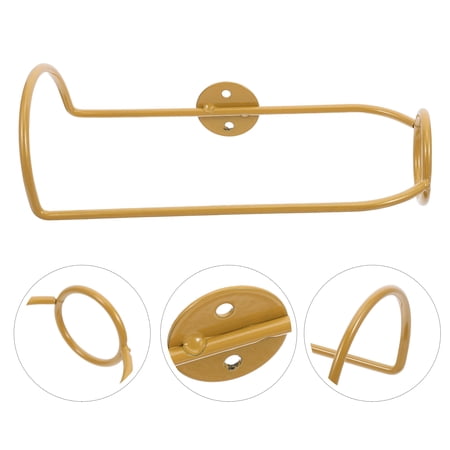 HONMEET 4Pcs Space Saving Wall Wine Rack Metal with Enhanced Safety Angled Shelves in Golden