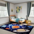 thumbnail image 6 of SARAG Solar System Kids Play Rug - Educational Space Theme Carpet for Playroom/Bedroom, Non-Slip Soft Toddler Activity Rug 5'x7', 6 of 8