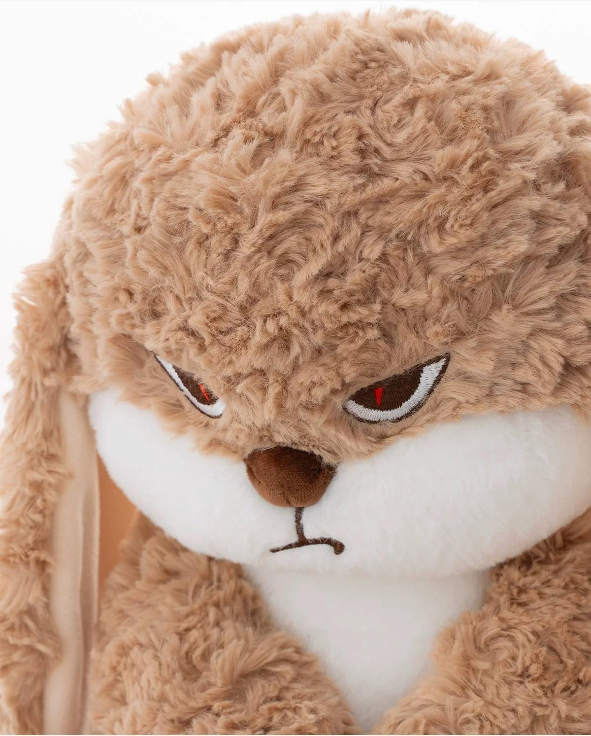 Guvpev 16.9" Grumpy Bunny Stuffed Animal, Soft & Huggable Rabbit Plush Toys for Stress Relief, Graduation, Easter Basket Stuffers Gifts