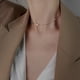 thumbnail image 4 of Minnieouse Collar de plata esterlina gargantilla de corazón de melocotón collar de clavícula gargantilla para mujer joyería fina regalo plata Type1 NO1, 4 of 6