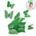 thumbnail image 3 of Women Fascinator Wedding Banquet 3D Butterfly Pillbox Hat with Hair Clips, 3 of 8